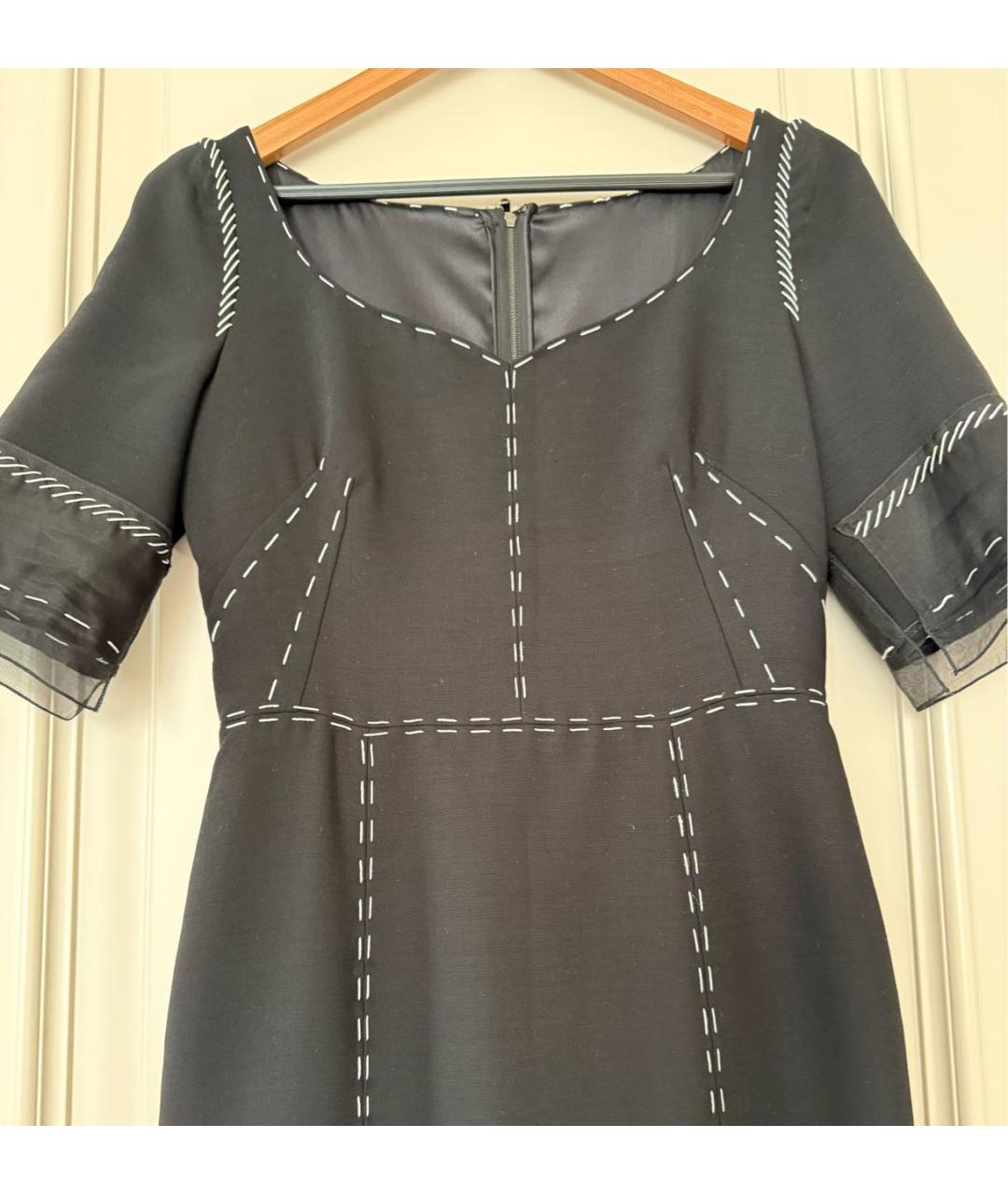 DOLCE&GABBANA Черное шерстяное платье, фото 5
