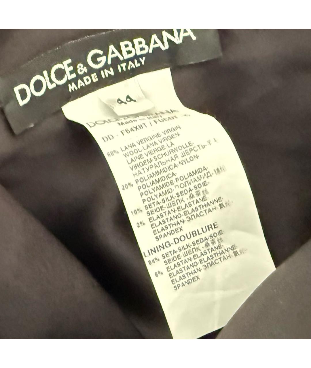 DOLCE&GABBANA Черное шерстяное платье, фото 3