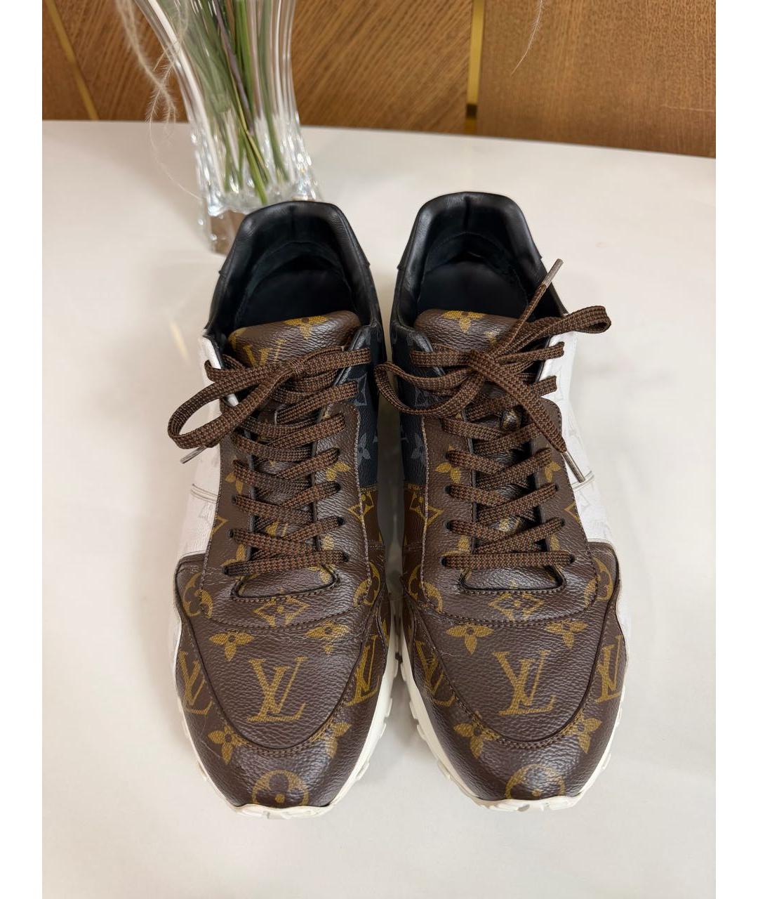 LOUIS VUITTON Коричневые низкие кроссовки / кеды, фото 4