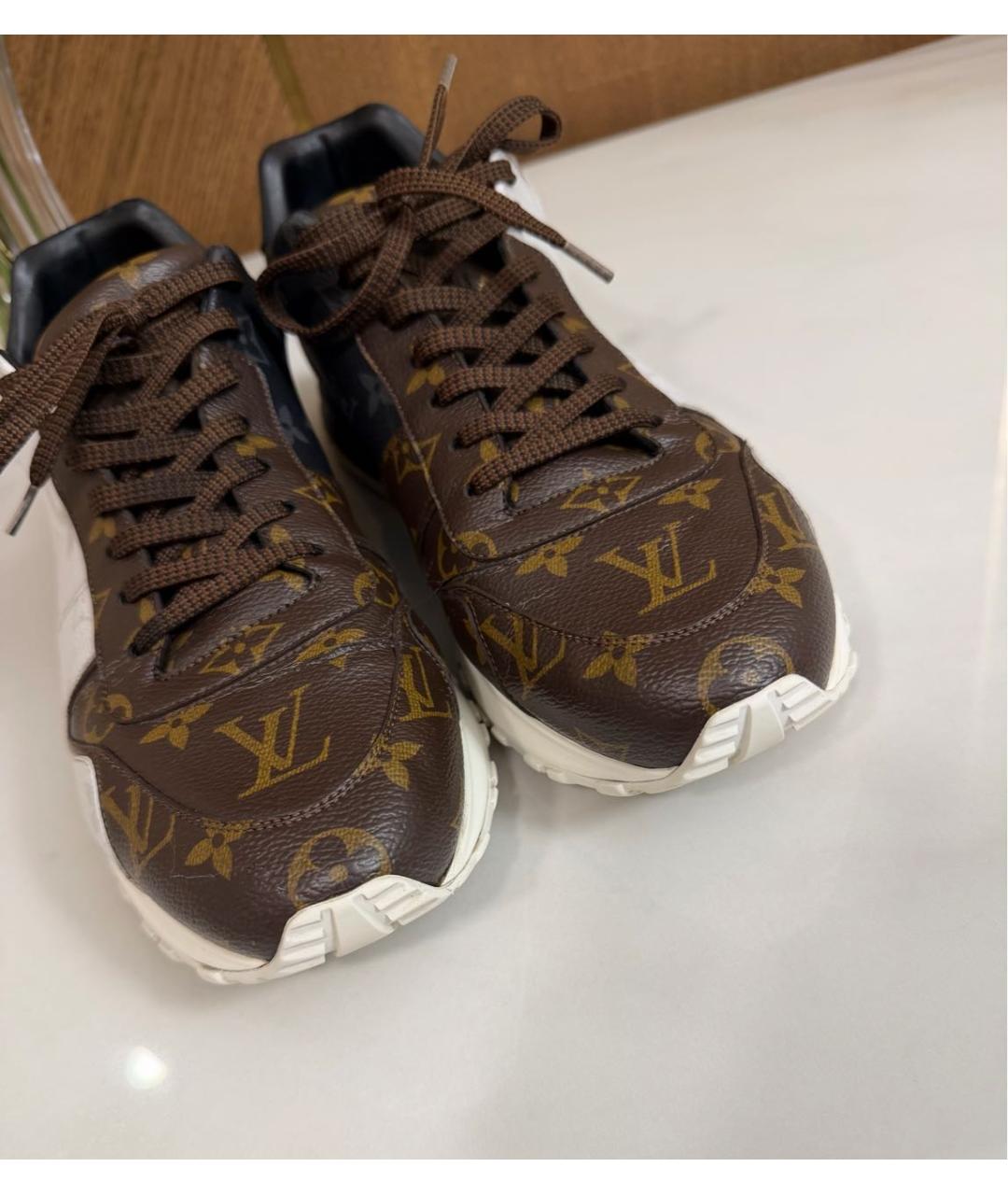 LOUIS VUITTON Коричневые низкие кроссовки / кеды, фото 5