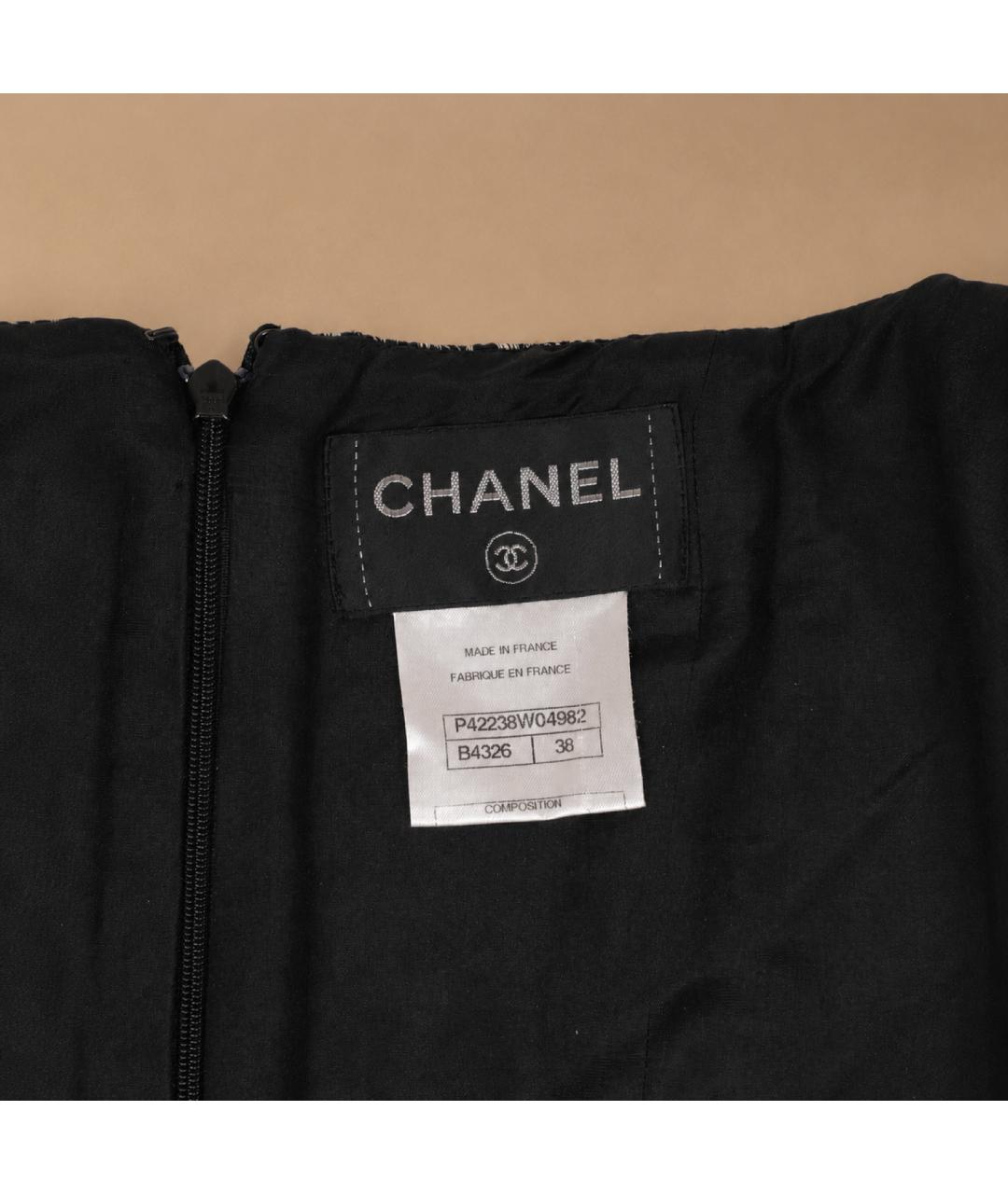 CHANEL Серый шерстяной сарафан, фото 7