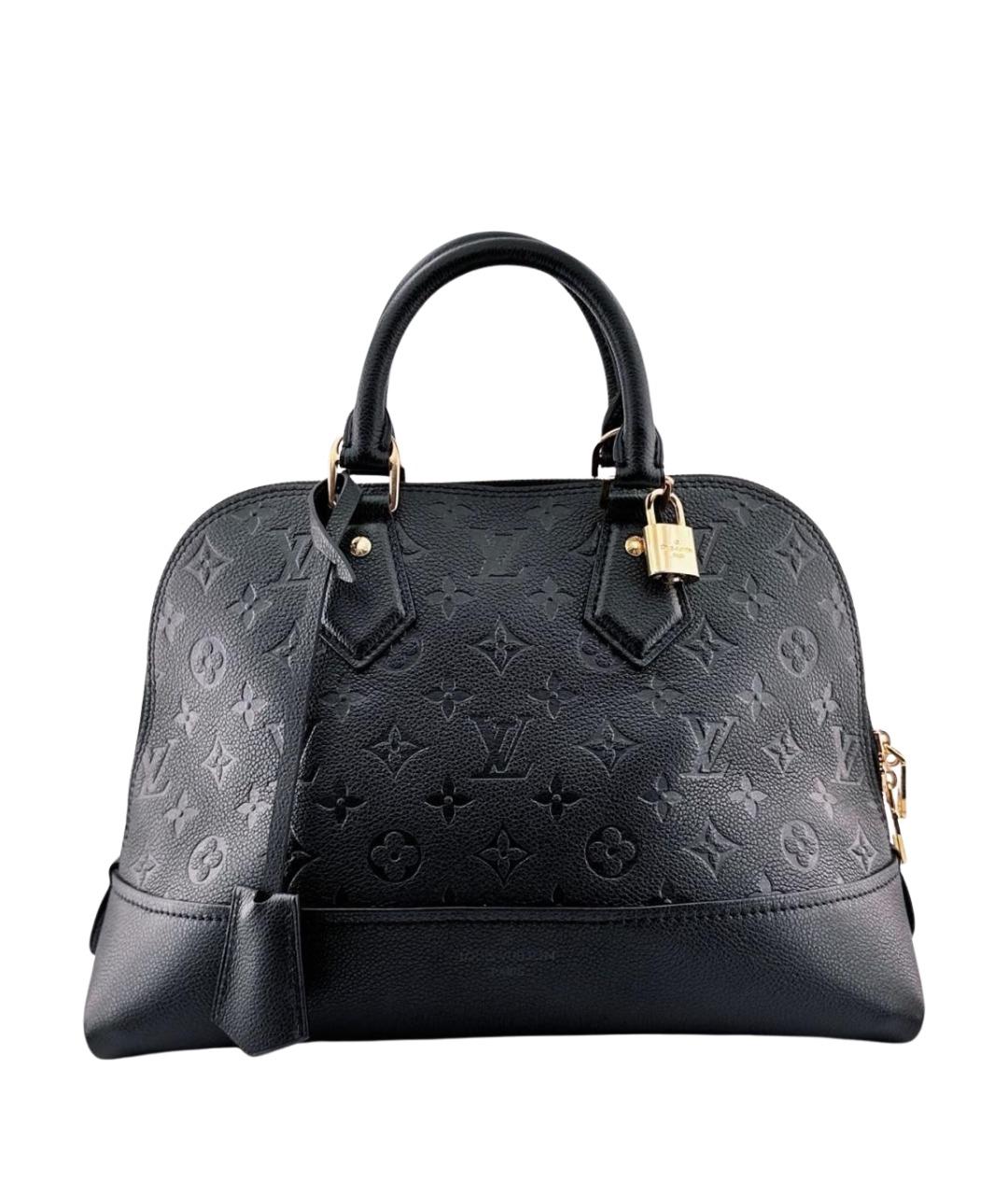 LOUIS VUITTON Черная кожаная сумка через плечо, фото 1