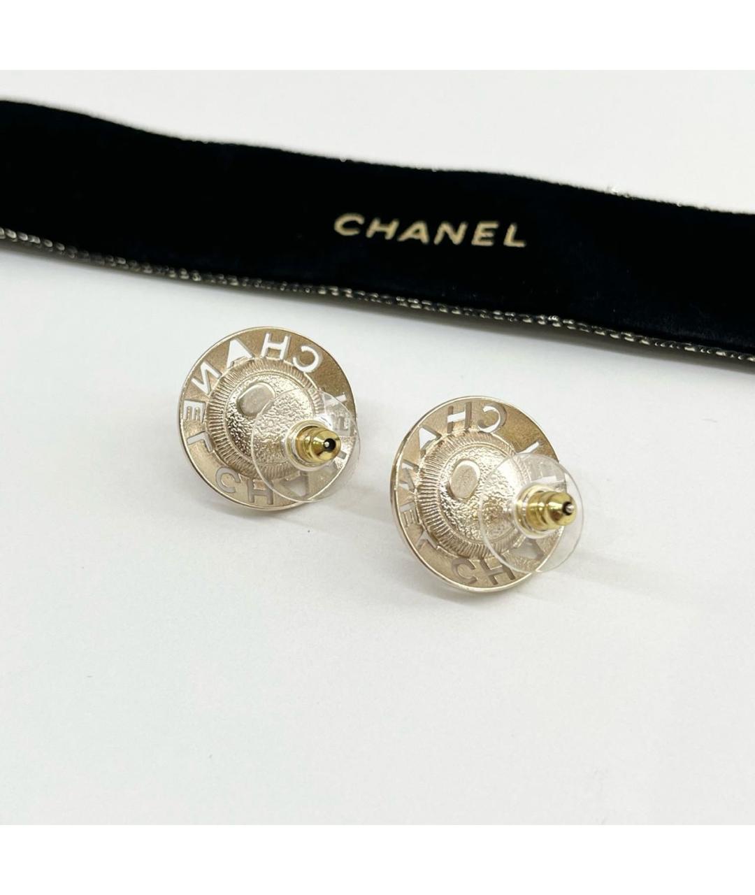 CHANEL Золотые серьги, фото 4