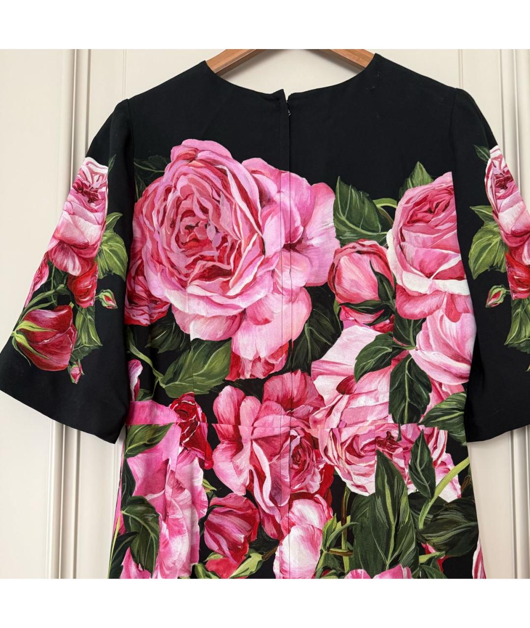 DOLCE&GABBANA Мульти шелковое платье, фото 3