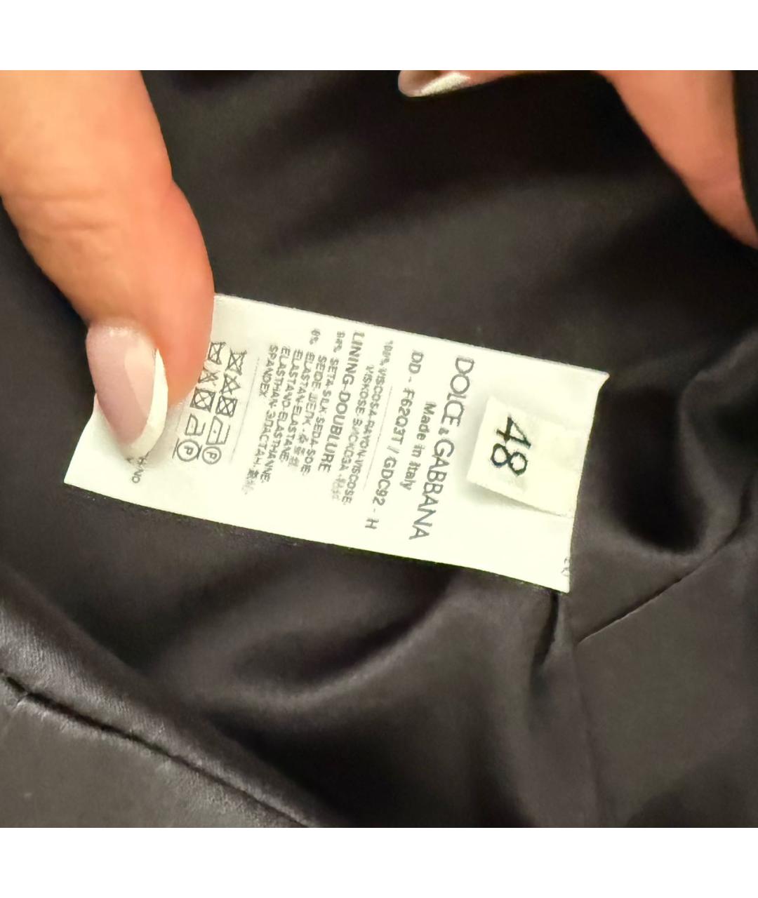 DOLCE&GABBANA Мульти шелковое платье, фото 4