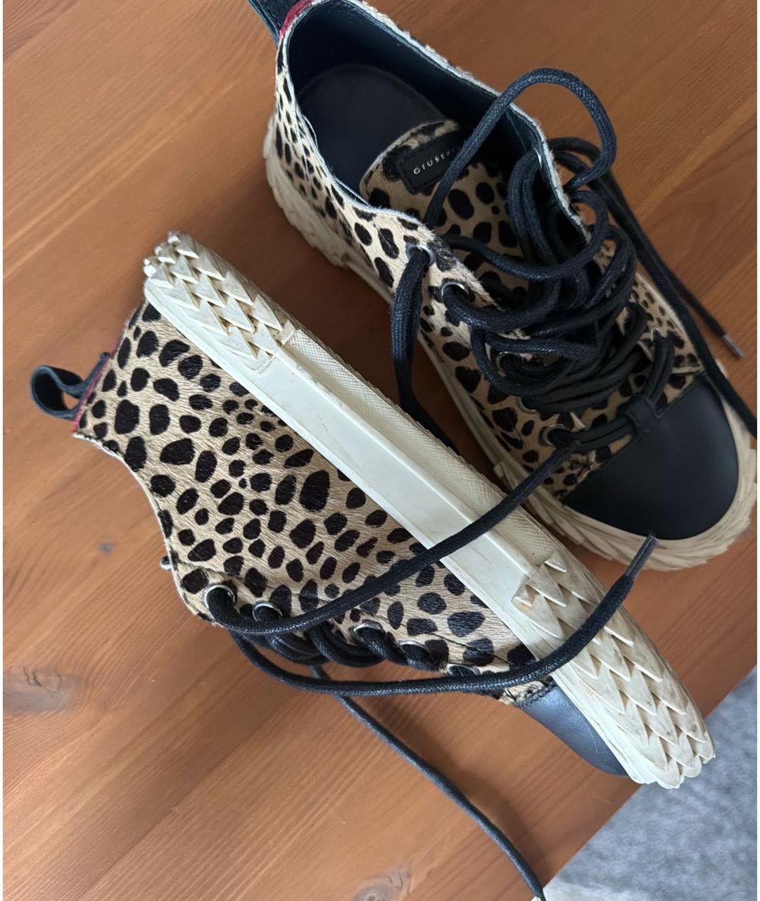 GIUSEPPE ZANOTTI DESIGN Мульти кожаные кеды, фото 3