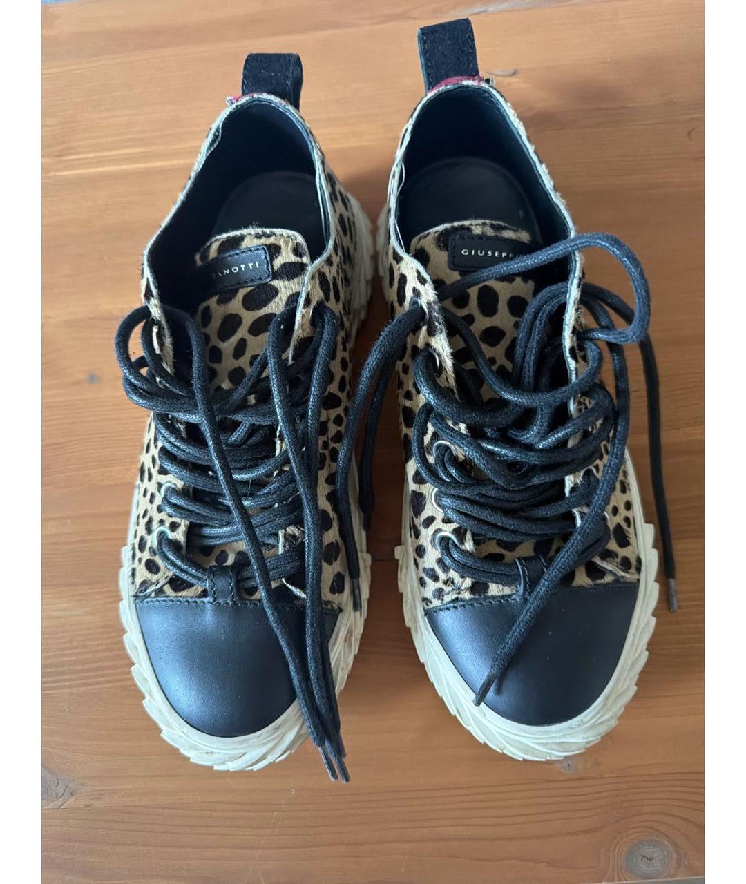 GIUSEPPE ZANOTTI DESIGN Мульти кожаные кеды, фото 2