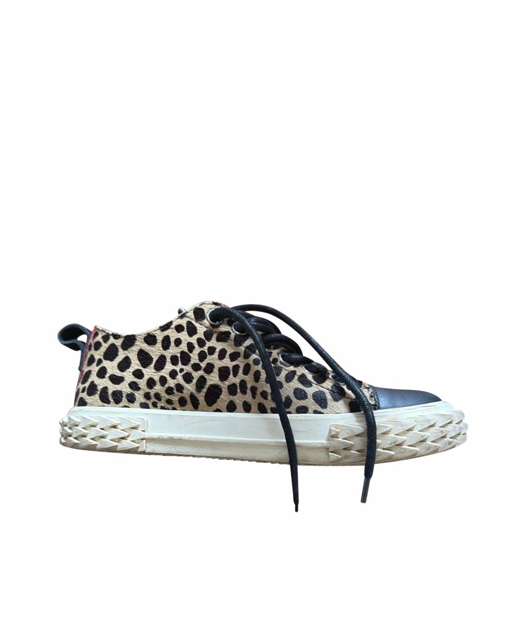 GIUSEPPE ZANOTTI DESIGN Мульти кожаные кеды, фото 1