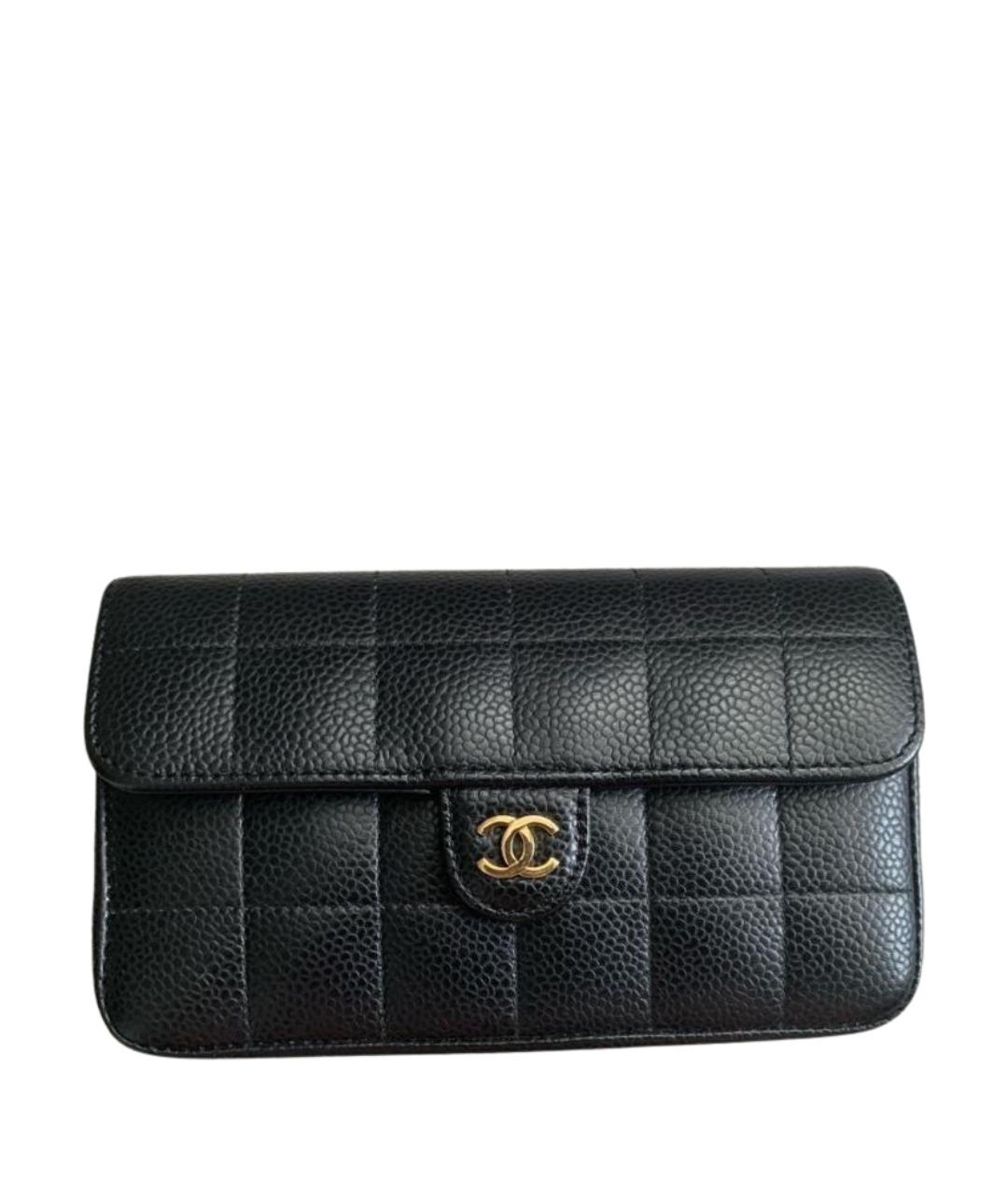 CHANEL Черная кожаная поясная сумка, фото 1