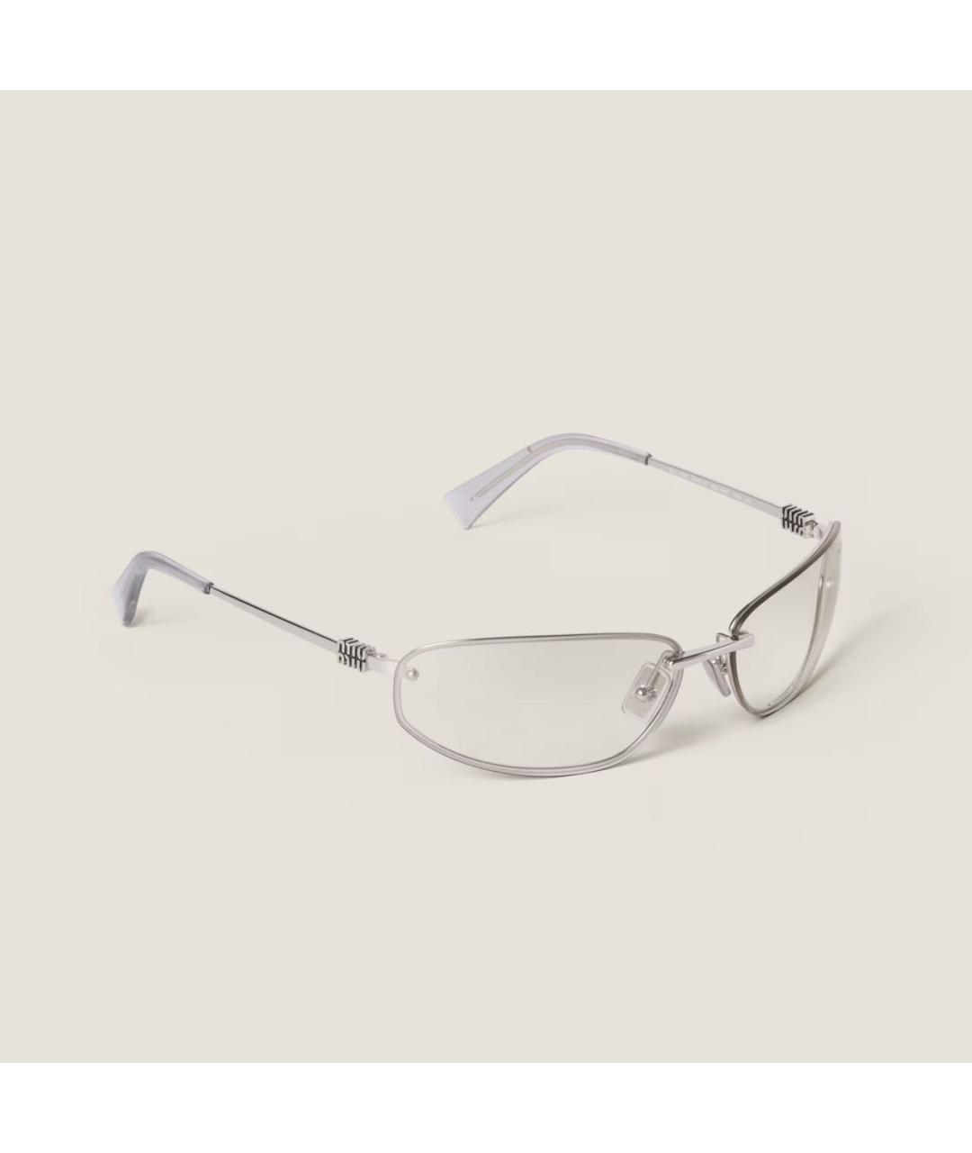 MIU MIU Серебряные солнцезащитные очки, фото 9