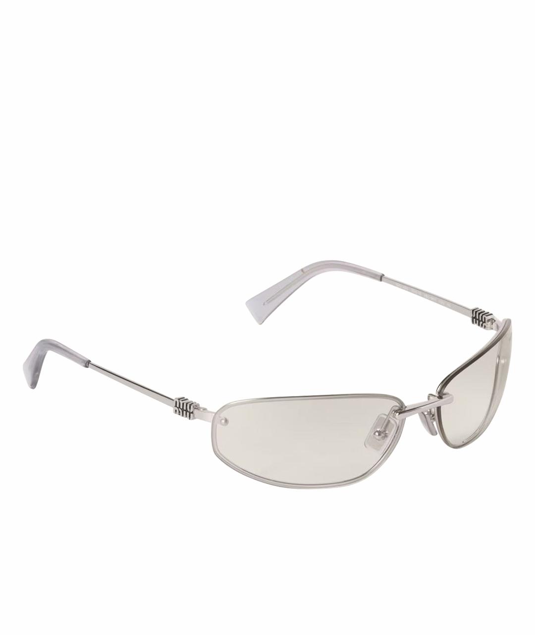 MIU MIU Серебряные солнцезащитные очки, фото 1