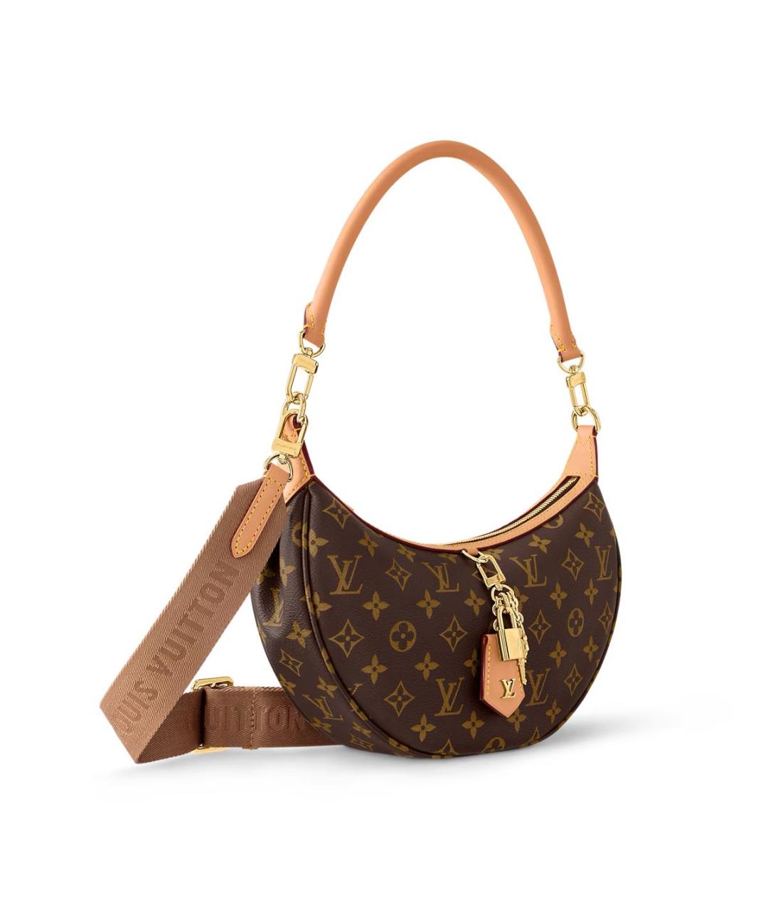 LOUIS VUITTON Коричневая кожаная сумка с короткими ручками, фото 2