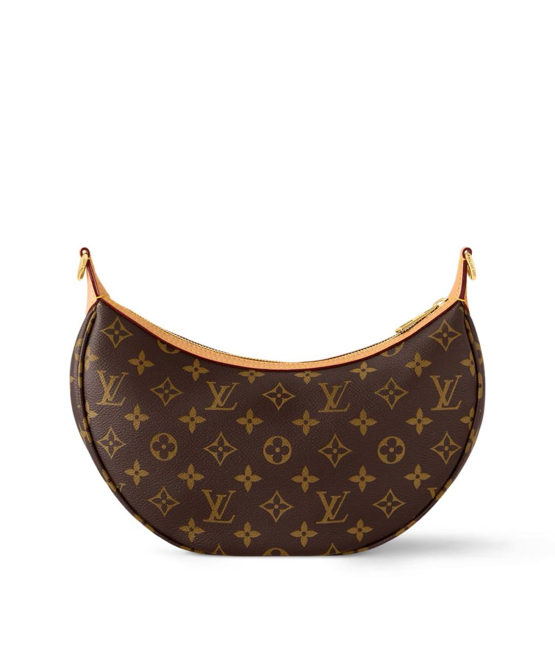 LOUIS VUITTON Коричневая кожаная сумка с короткими ручками, фото 4
