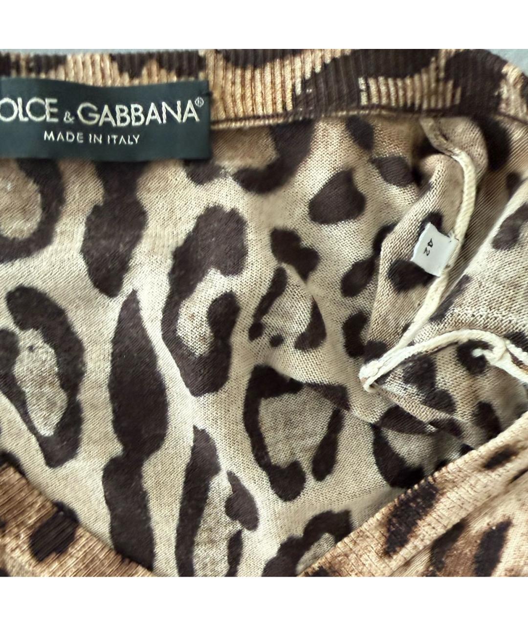 DOLCE&GABBANA Коричневый шерстяной джемпер / свитер, фото 4