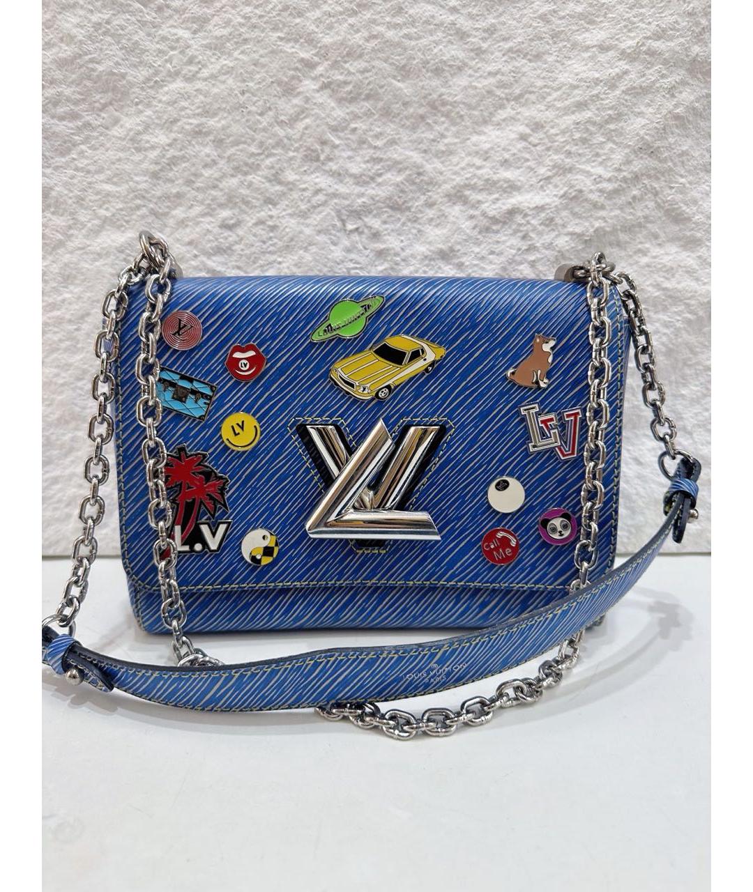 LOUIS VUITTON Бирюзовая кожаная сумка через плечо, фото 2