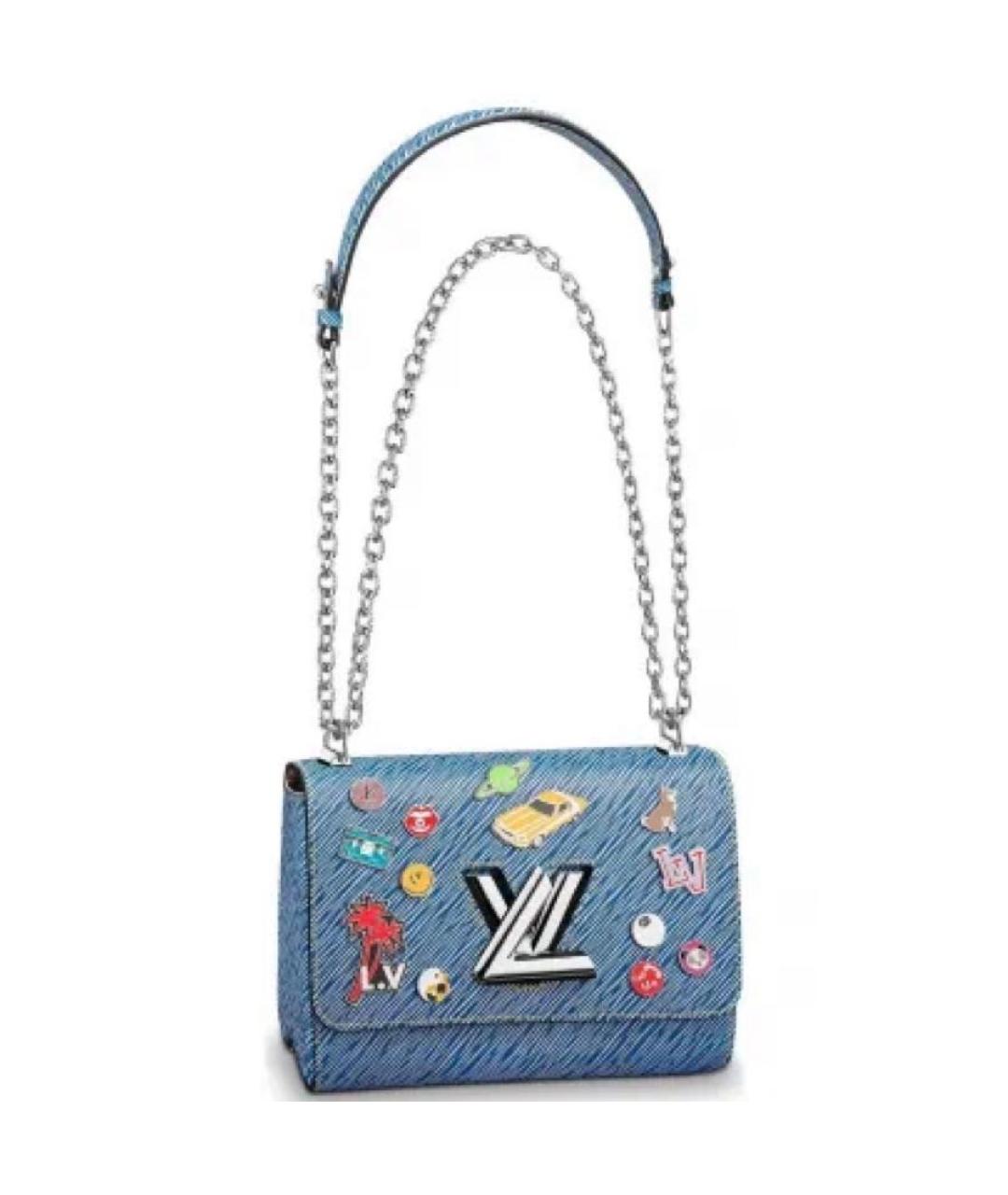 LOUIS VUITTON Бирюзовая кожаная сумка через плечо, фото 8