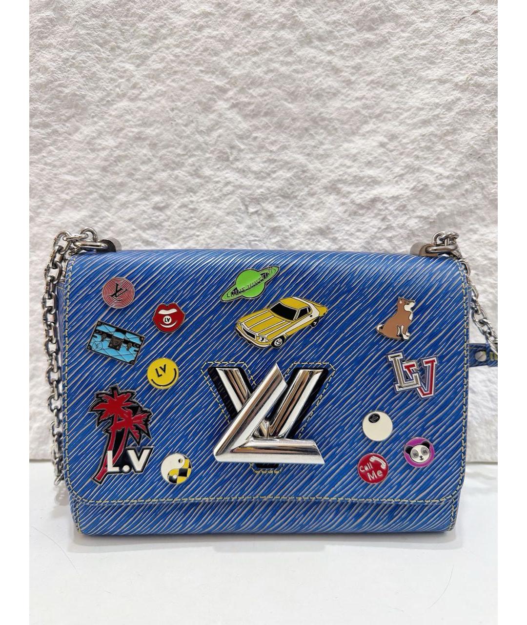 LOUIS VUITTON Бирюзовая кожаная сумка через плечо, фото 3