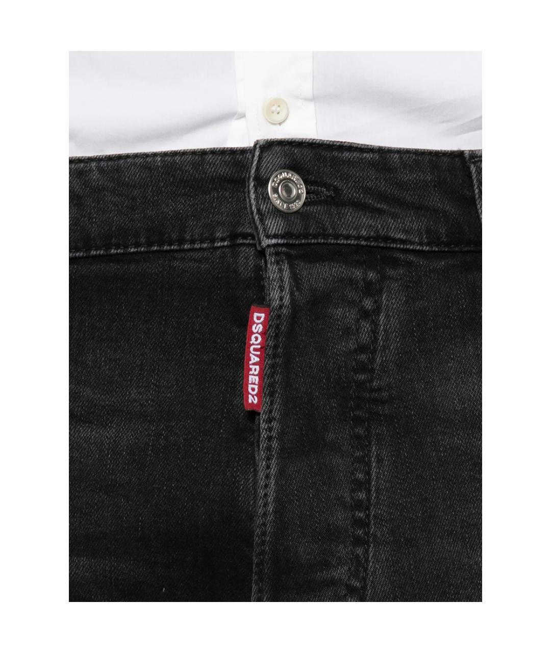 DSQUARED2 Черные прямые джинсы, фото 2