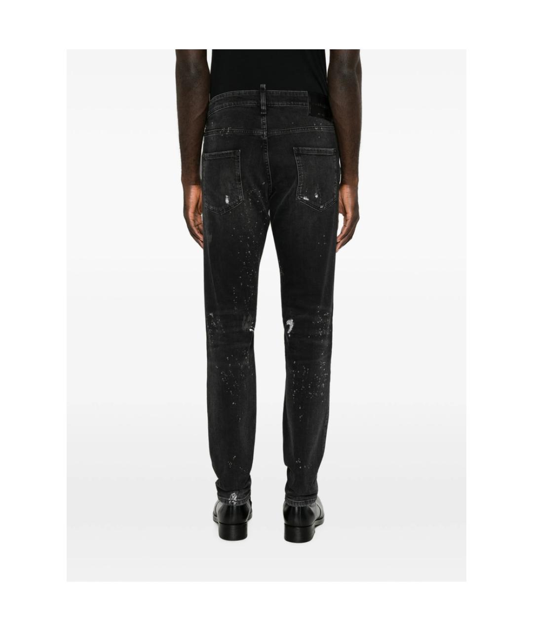 DSQUARED2 Черные прямые джинсы, фото 5