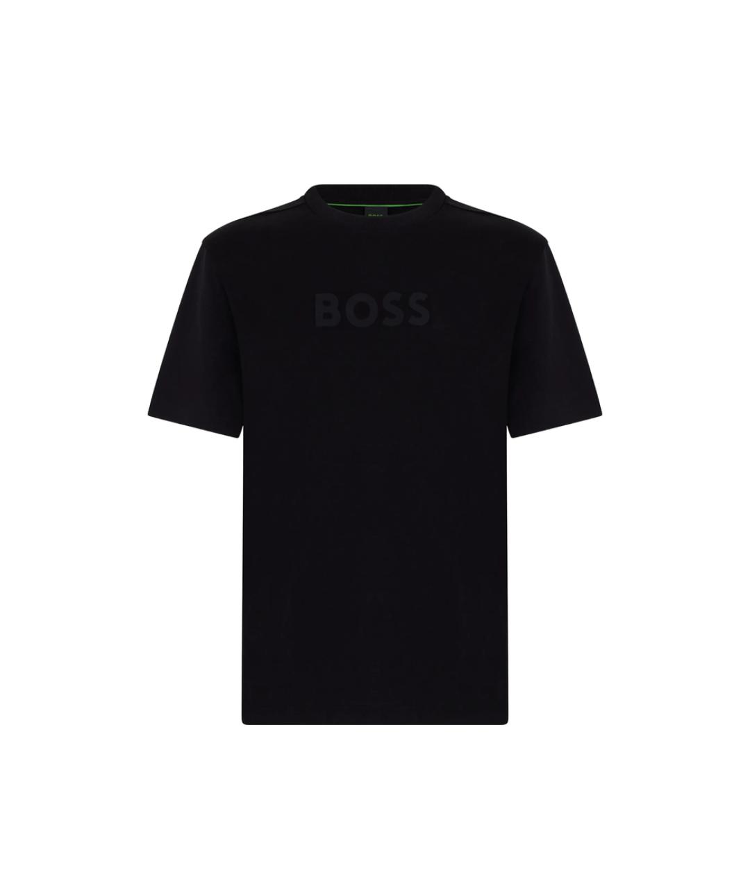 HUGO BOSS Черная хлопковая футболка, фото 1