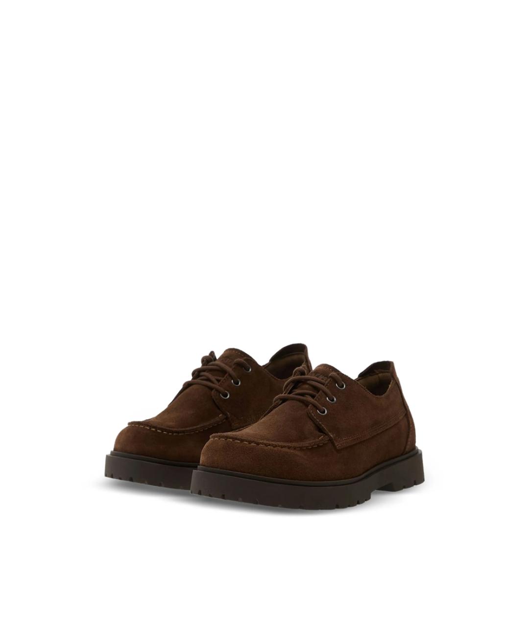 BIRKENSTOCK Коричневые замшевые низкие ботинки, фото 4