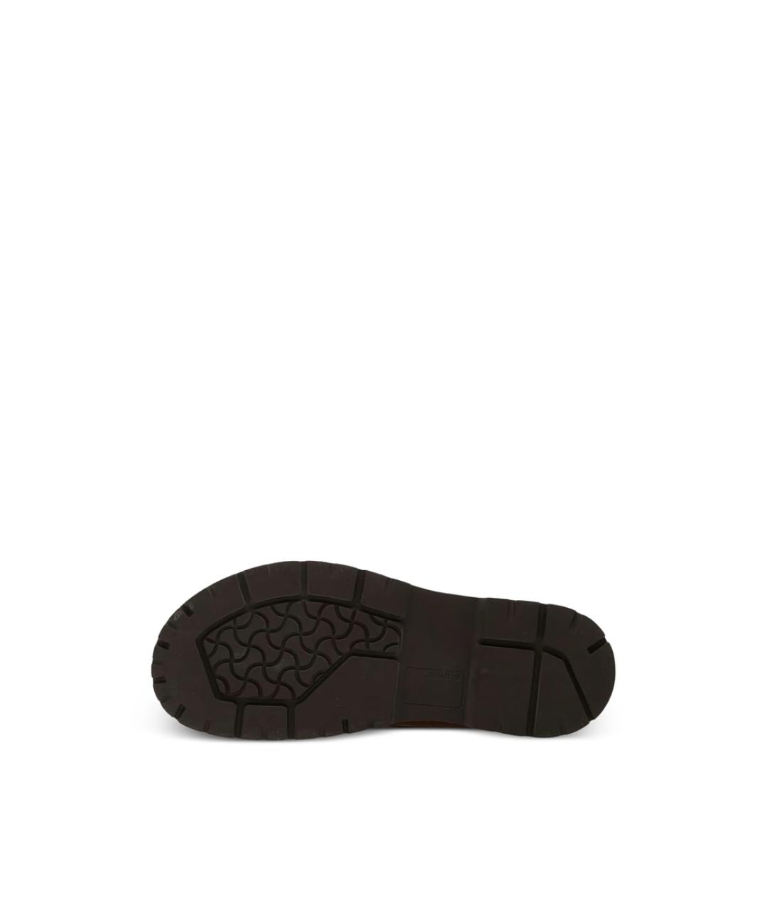 BIRKENSTOCK Коричневые замшевые низкие ботинки, фото 3