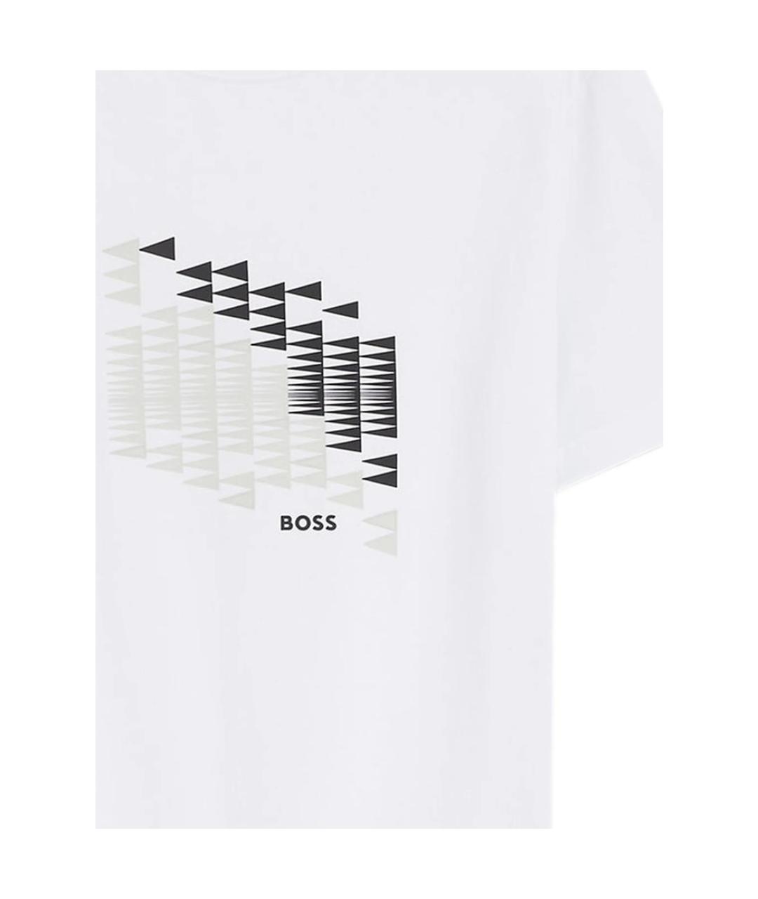 HUGO BOSS Белая хлопковая футболка, фото 2