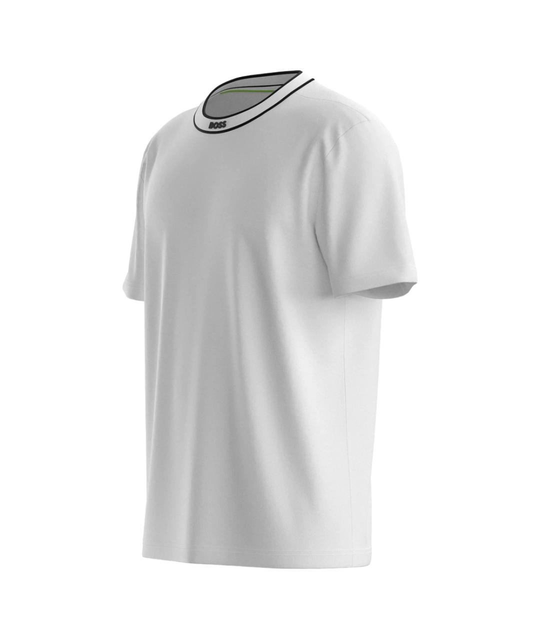 HUGO BOSS Белая хлопковая футболка, фото 3