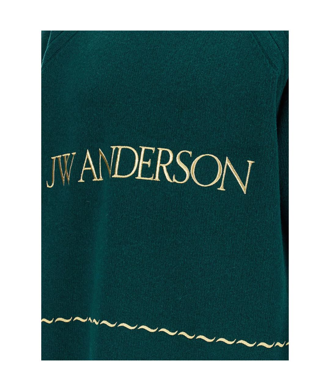 J.W.ANDERSON Зеленый шерстяной джемпер / свитер, фото 3