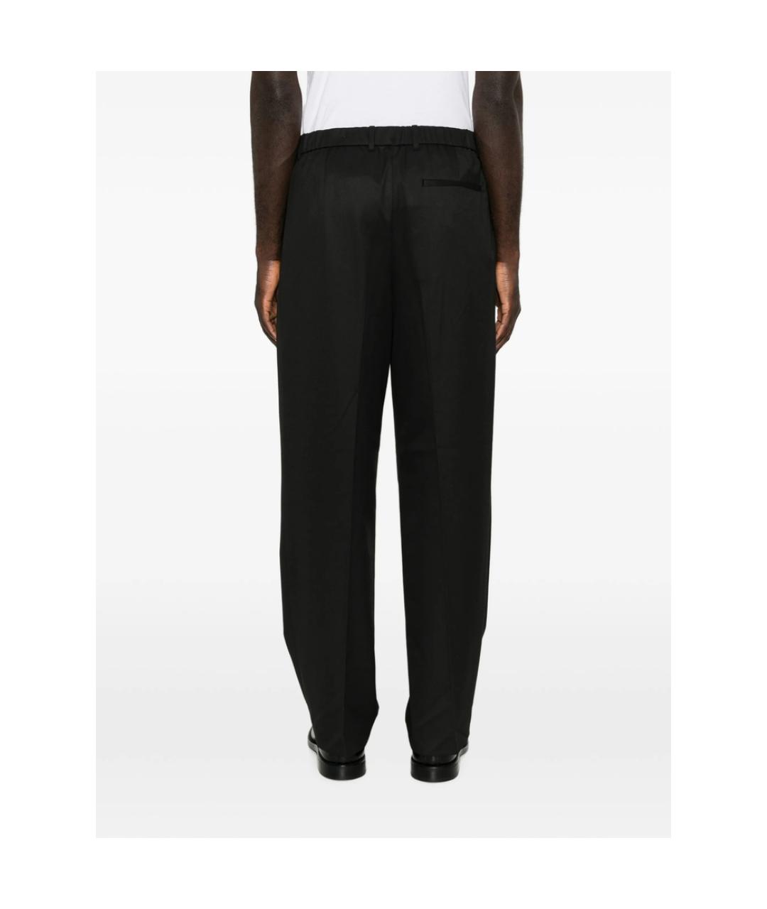 CALVIN KLEIN Черные полиэстеровые повседневные брюки, фото 3