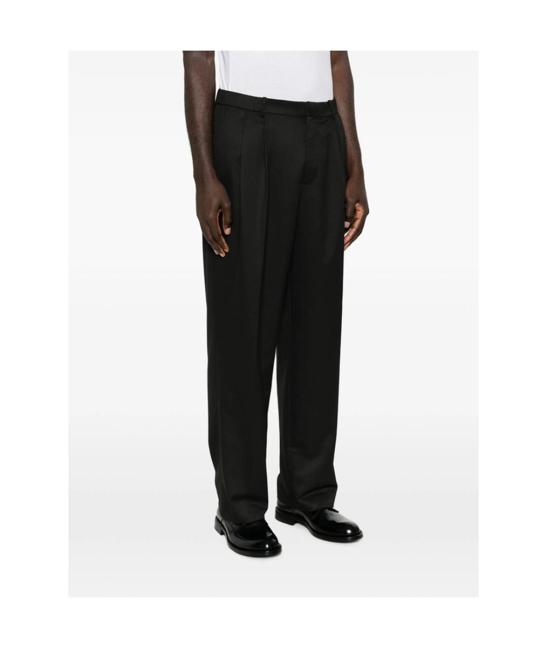 CALVIN KLEIN Черные полиэстеровые повседневные брюки, фото 2