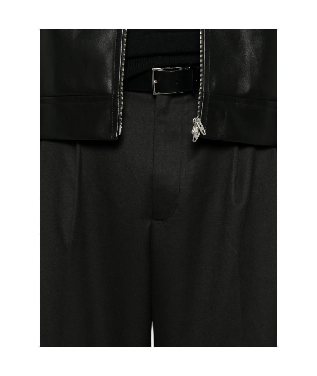 CALVIN KLEIN Черные полиэстеровые повседневные брюки, фото 4