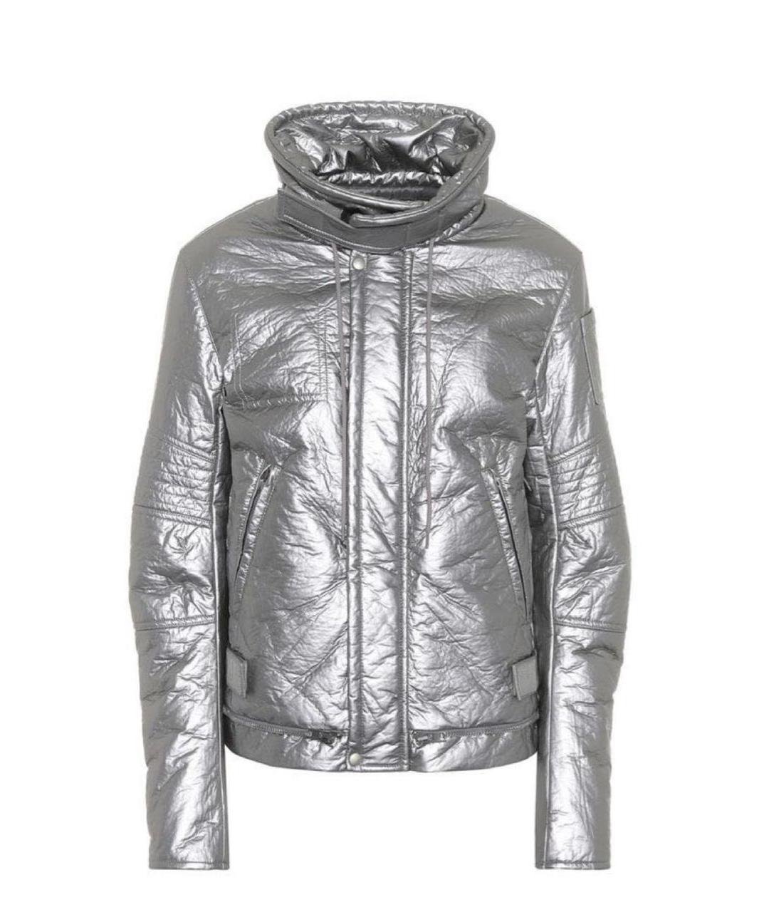 HELMUT LANG Серебряный полиуретановый комбинезон, фото 1