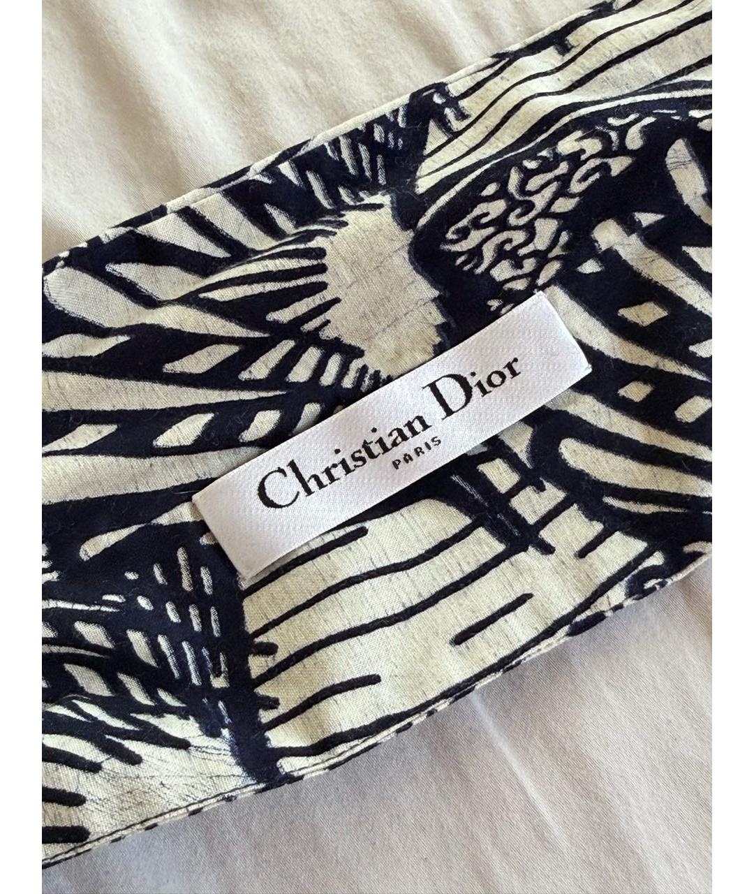 CHRISTIAN DIOR Синяя повязка на голову, фото 2
