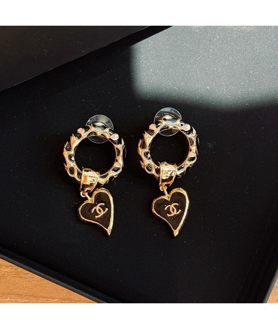 CHANEL Золотые серьги, фото 2