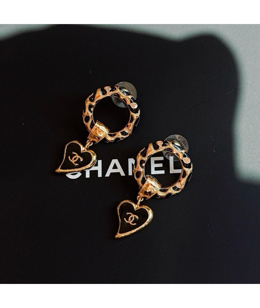 CHANEL Золотые серьги, фото 3
