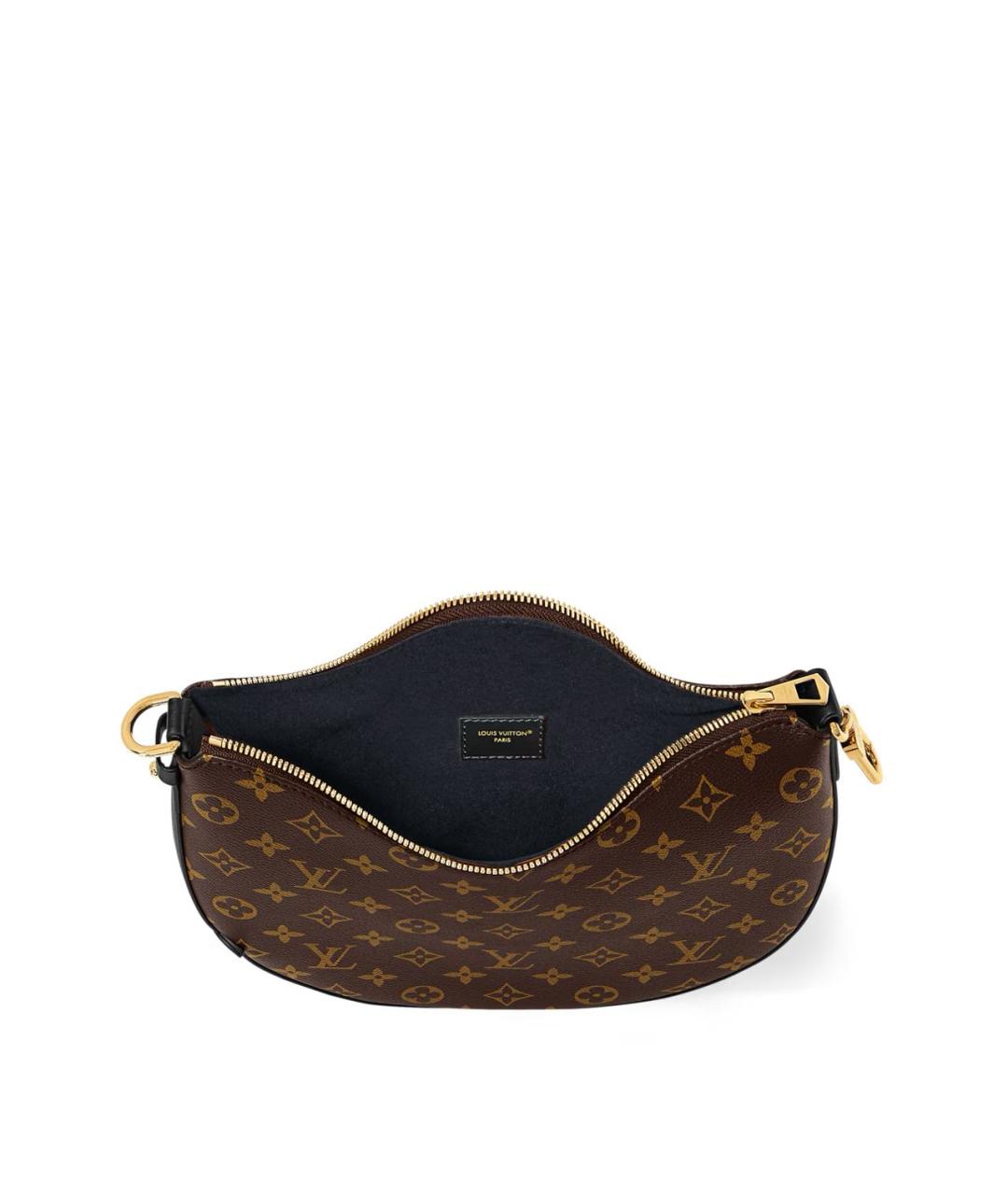 LOUIS VUITTON Коричневая кожаная сумка с короткими ручками, фото 3