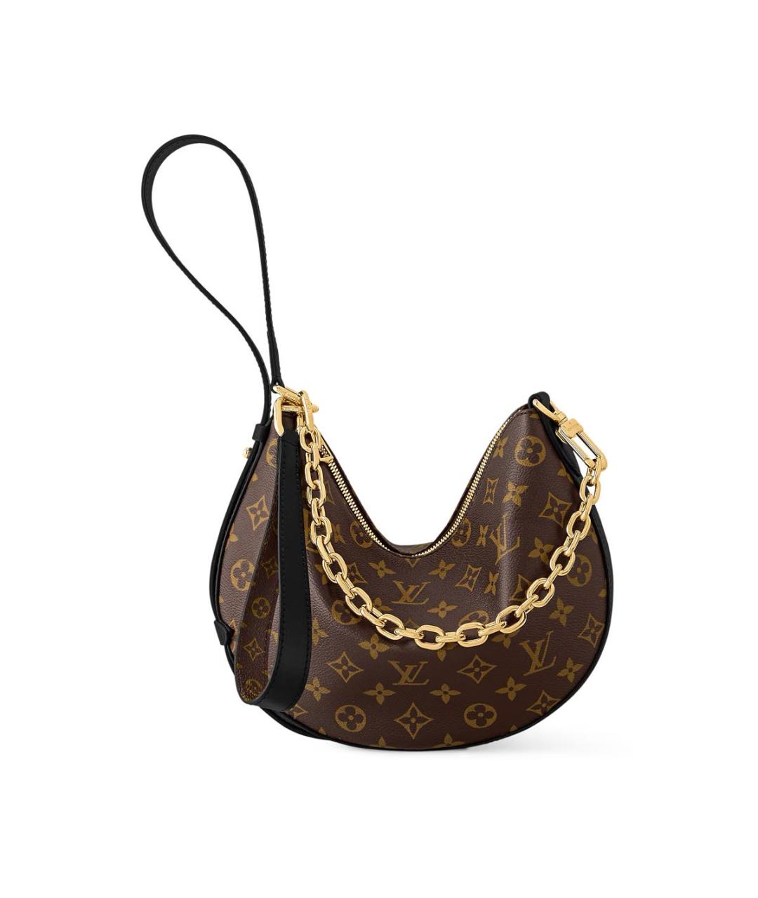 LOUIS VUITTON Коричневая кожаная сумка с короткими ручками, фото 5
