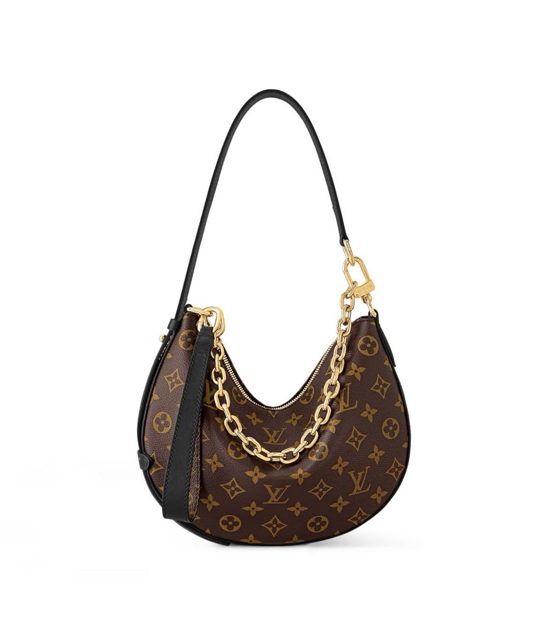 LOUIS VUITTON Коричневая кожаная сумка с короткими ручками, фото 7