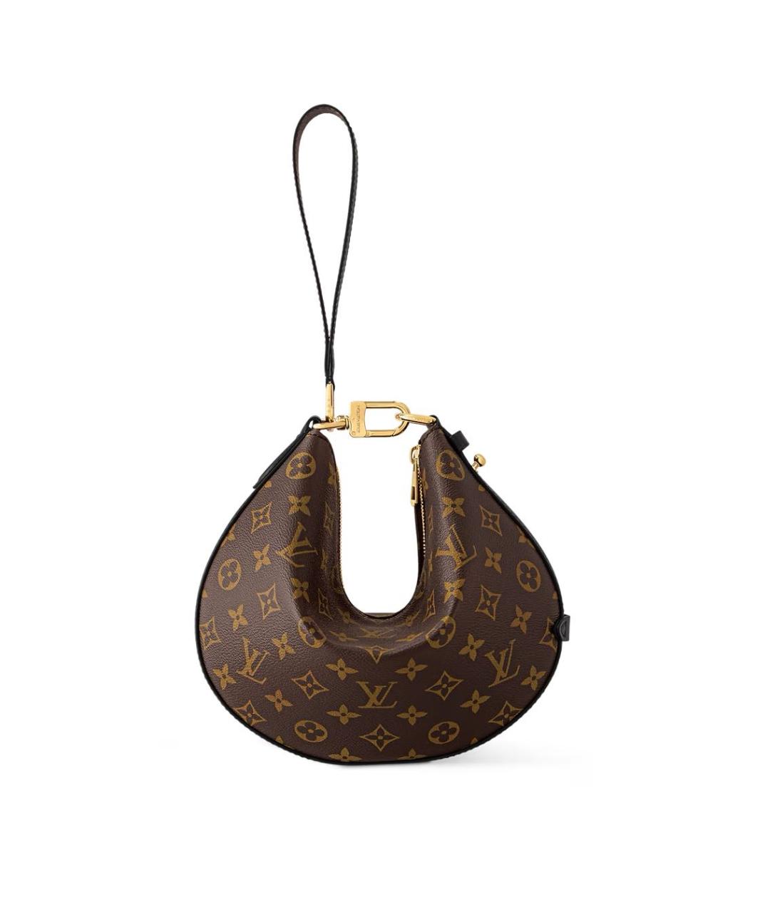 LOUIS VUITTON Коричневая кожаная сумка с короткими ручками, фото 6