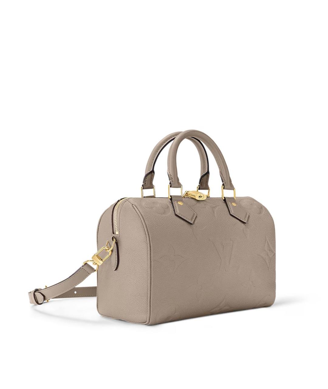 LOUIS VUITTON Бежевая кожаная сумка тоут, фото 2