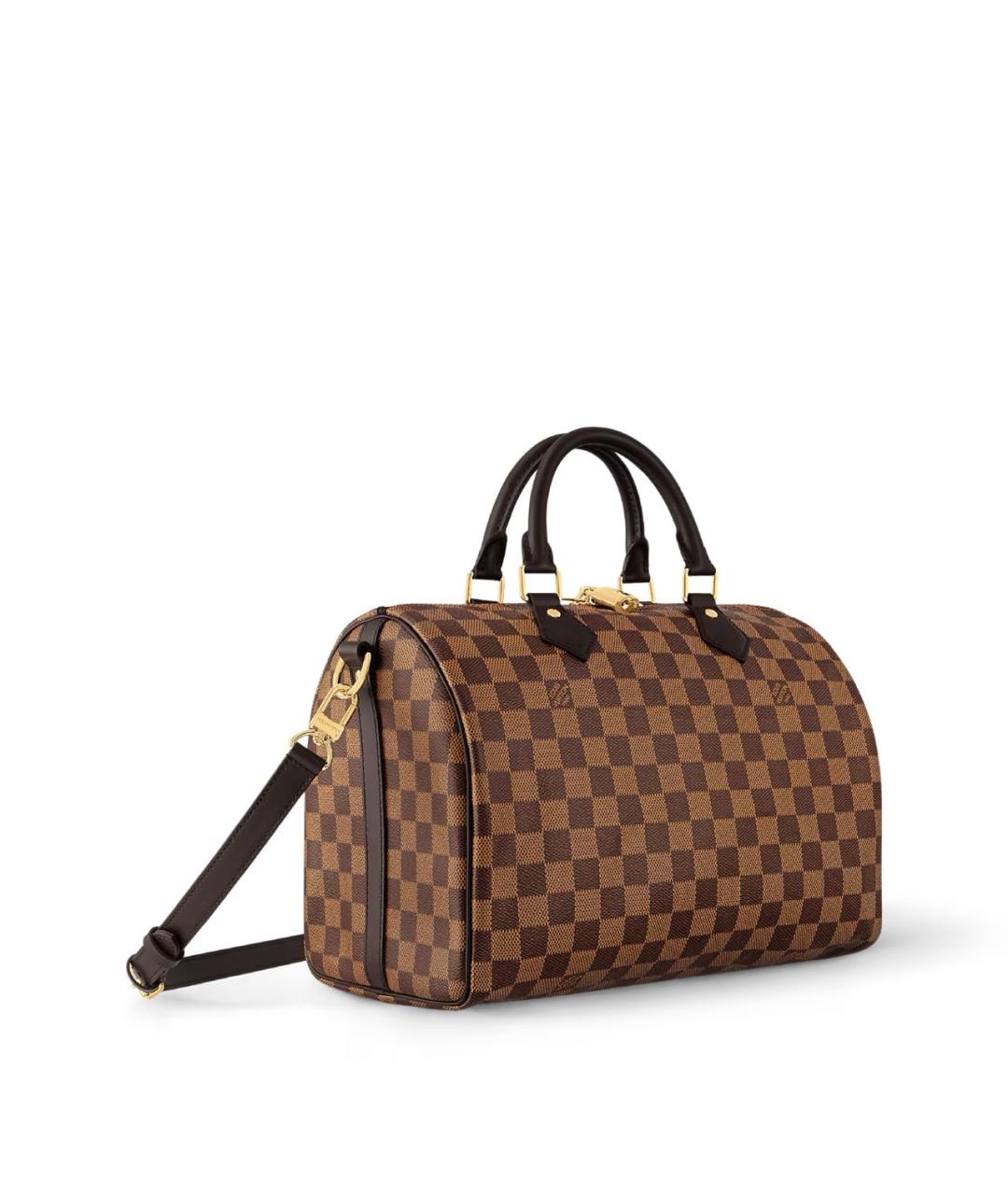 LOUIS VUITTON Коричневая сумка тоут из канвы, фото 2