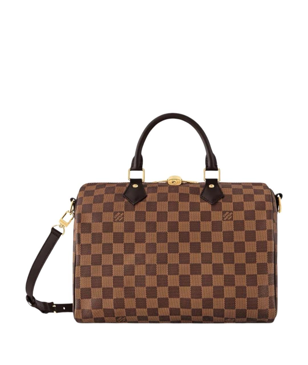 LOUIS VUITTON Коричневая сумка тоут из канвы, фото 1
