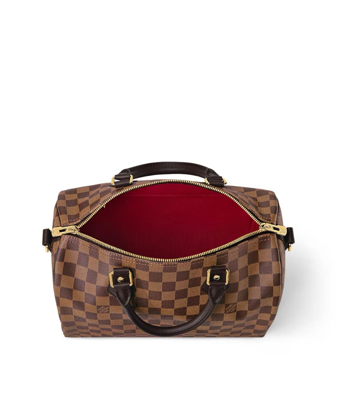LOUIS VUITTON Коричневая сумка тоут из канвы, фото 3