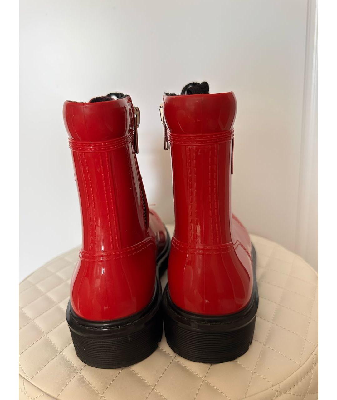 CASADEI Красные резиновые ботинки, фото 4