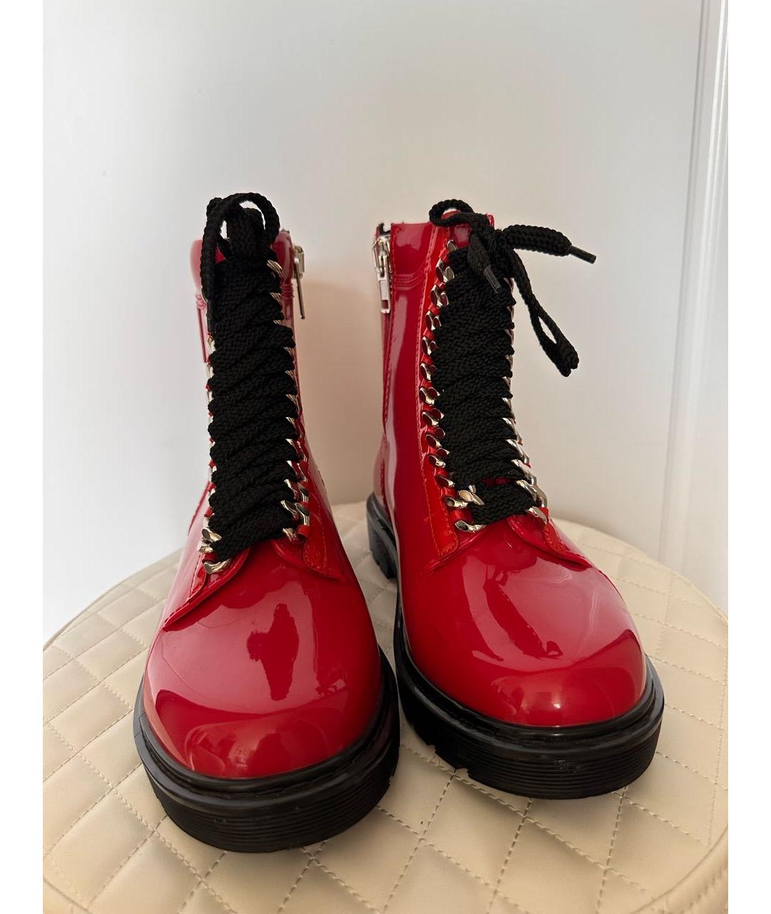 CASADEI Красные резиновые ботинки, фото 2