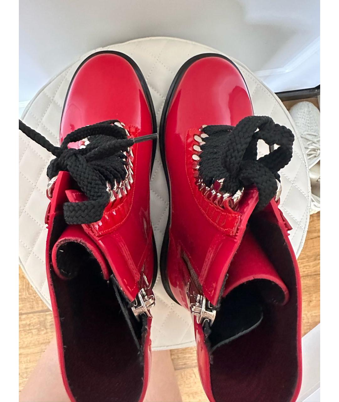 CASADEI Красные резиновые ботинки, фото 3