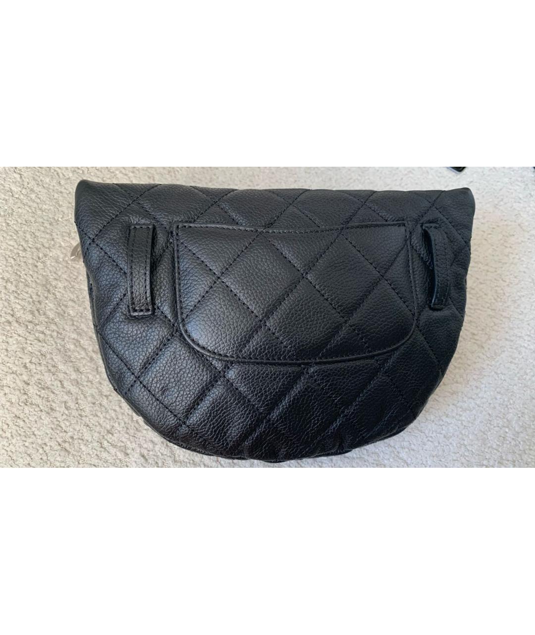 CHANEL Черная кожаная поясная сумка, фото 2