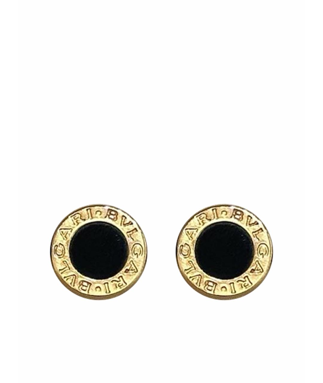 BVLGARI Черные серьги из розового золота, фото 1
