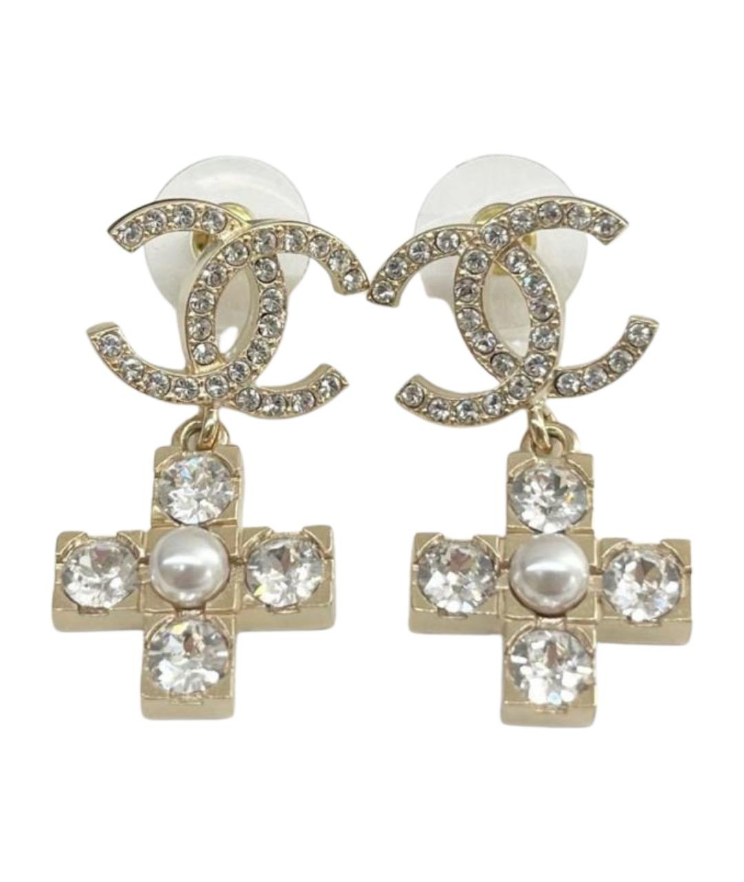 CHANEL Золотые серьги, фото 1